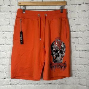 Avenue George V Paris Glitter Skull Shorts and Shirt Set size Small S NEW